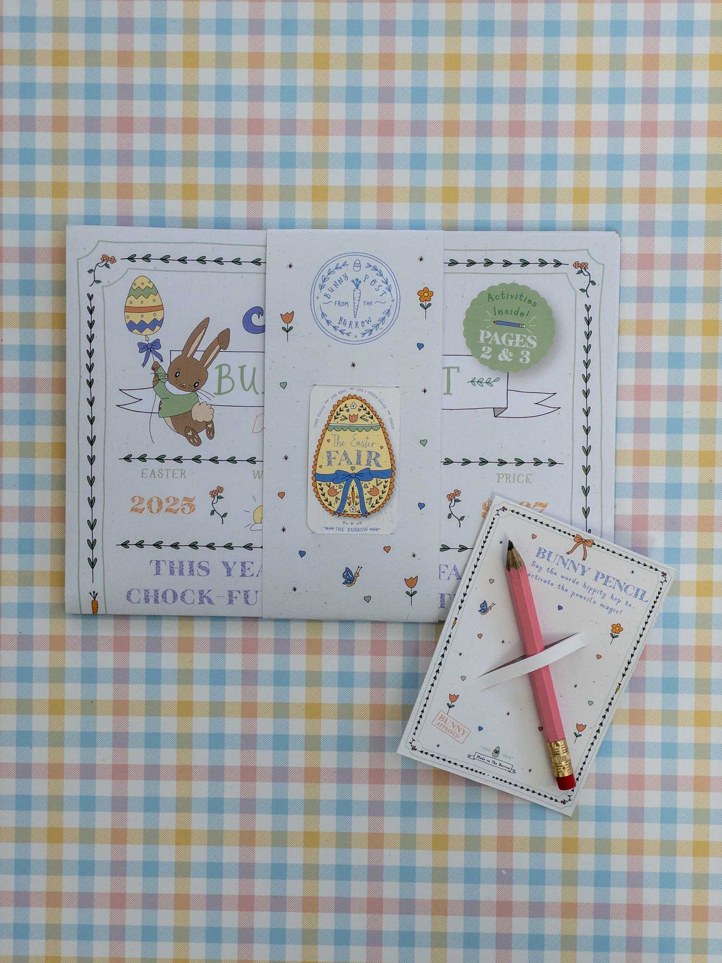 Bunny Post & Pencil Bundle