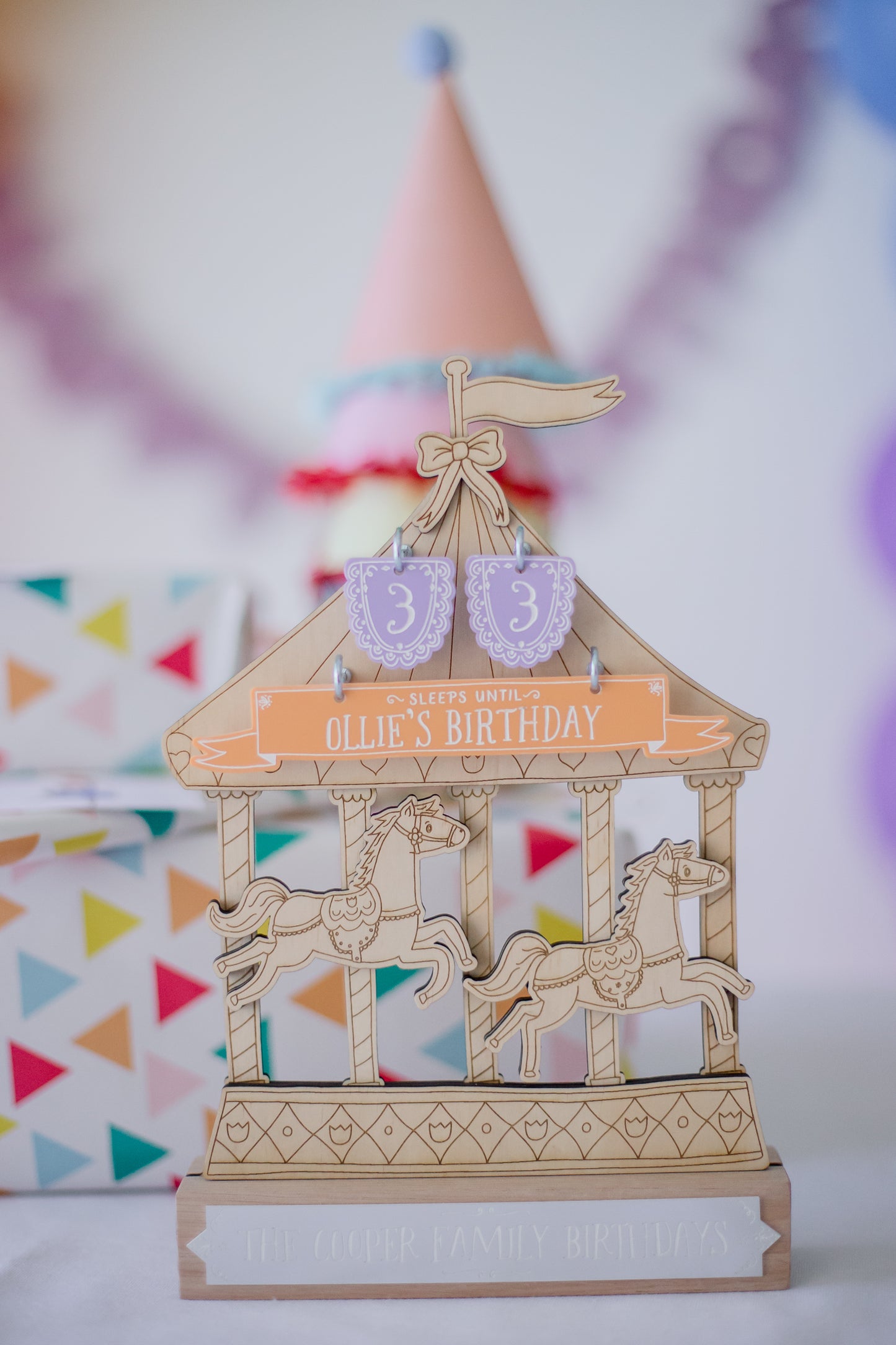 Enchanting Carousel Birthday Countdown