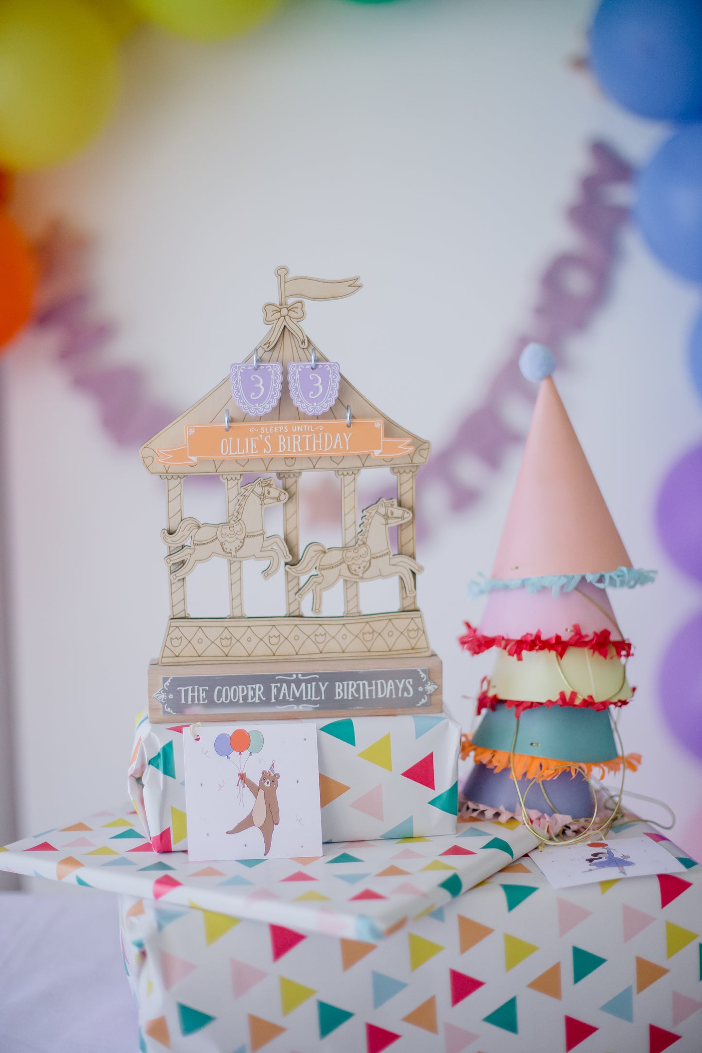 Enchanting Carousel Birthday Countdown