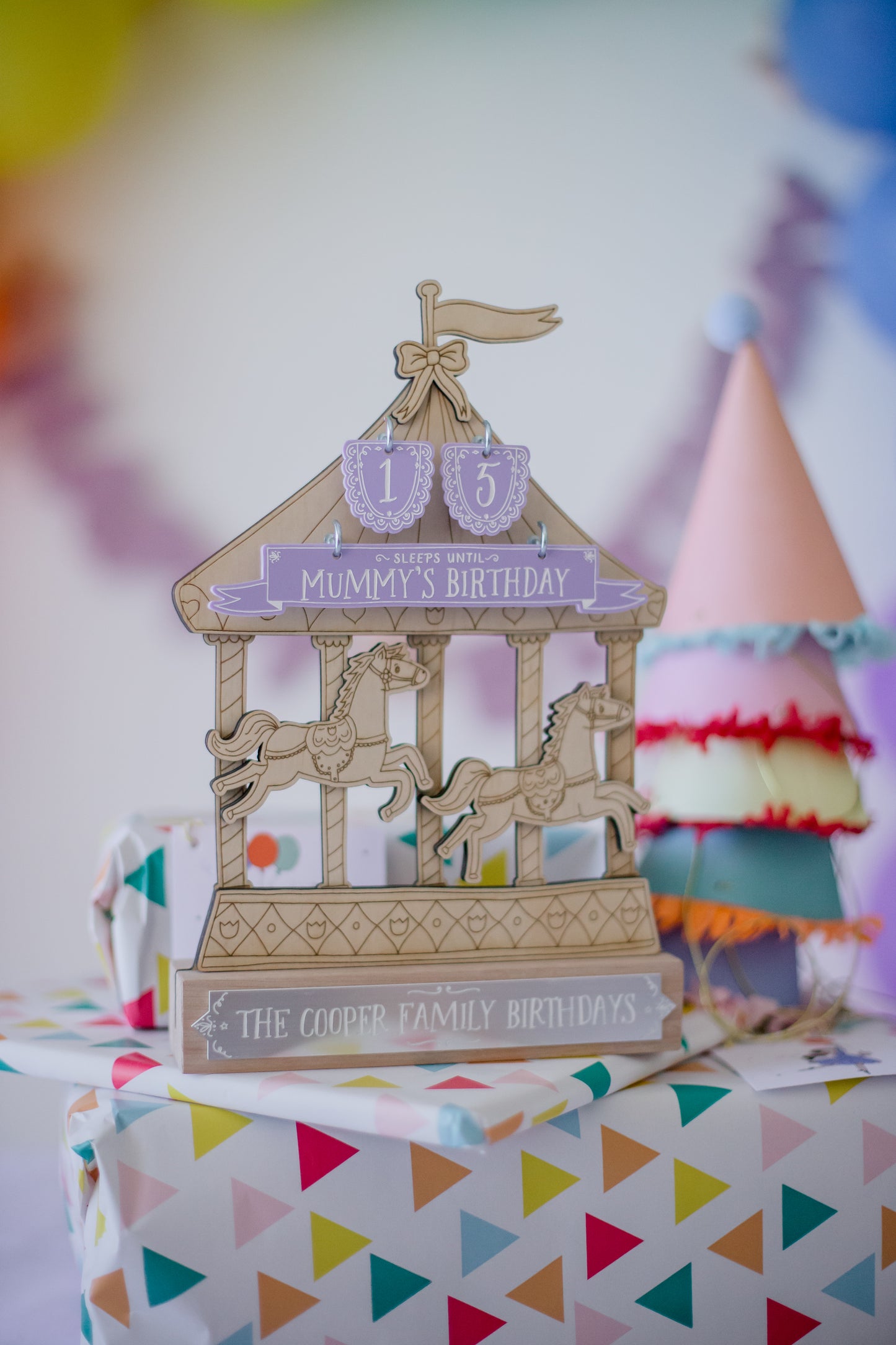 Enchanting Carousel Birthday Countdown