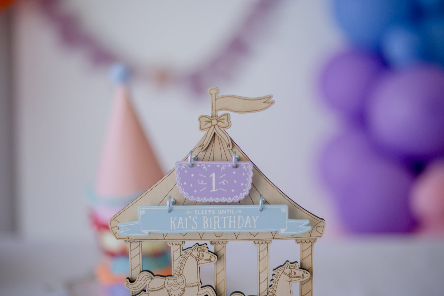 Enchanting Carousel Birthday Countdown