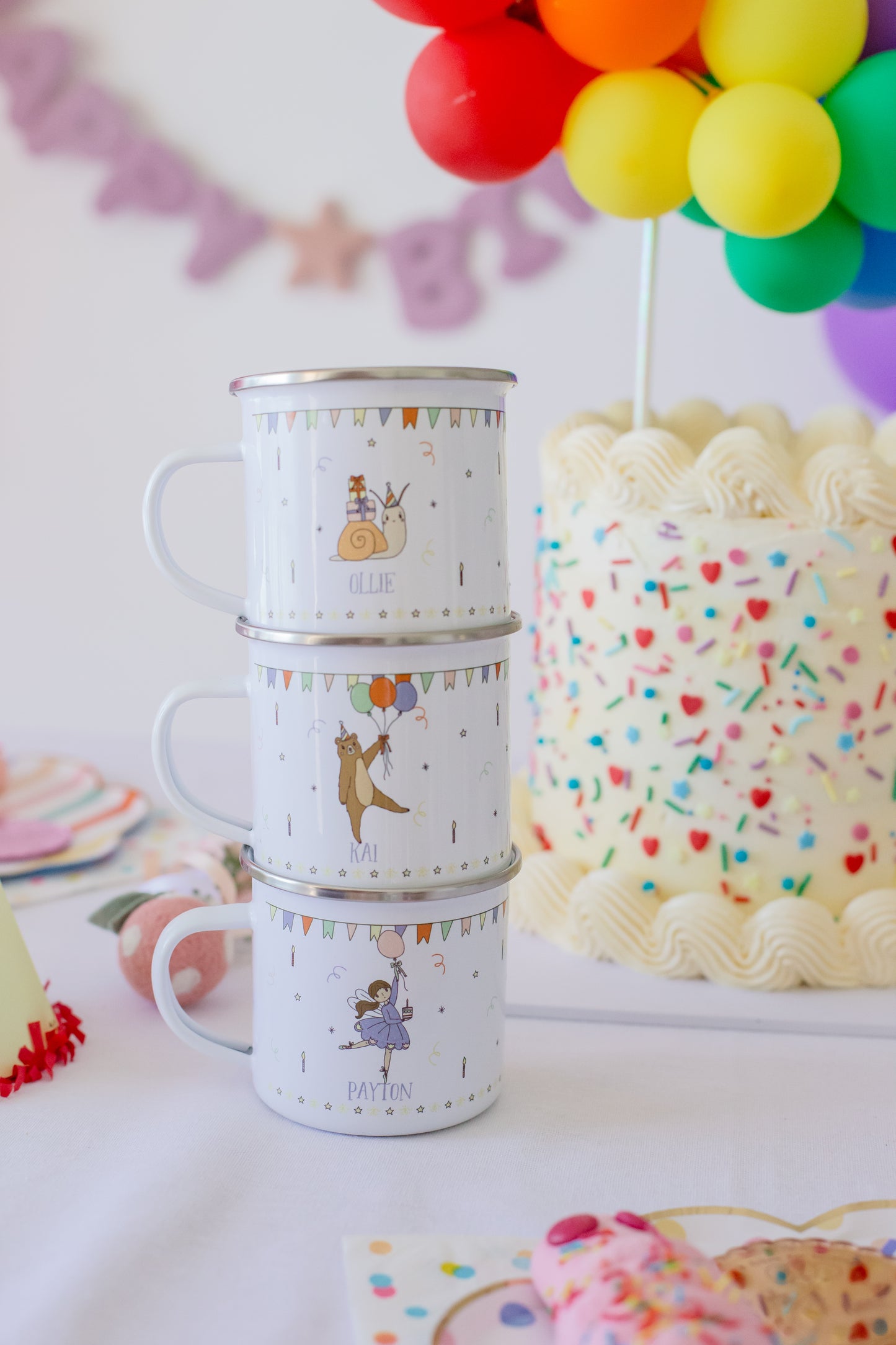 Personalised Birthday Enamel Mug