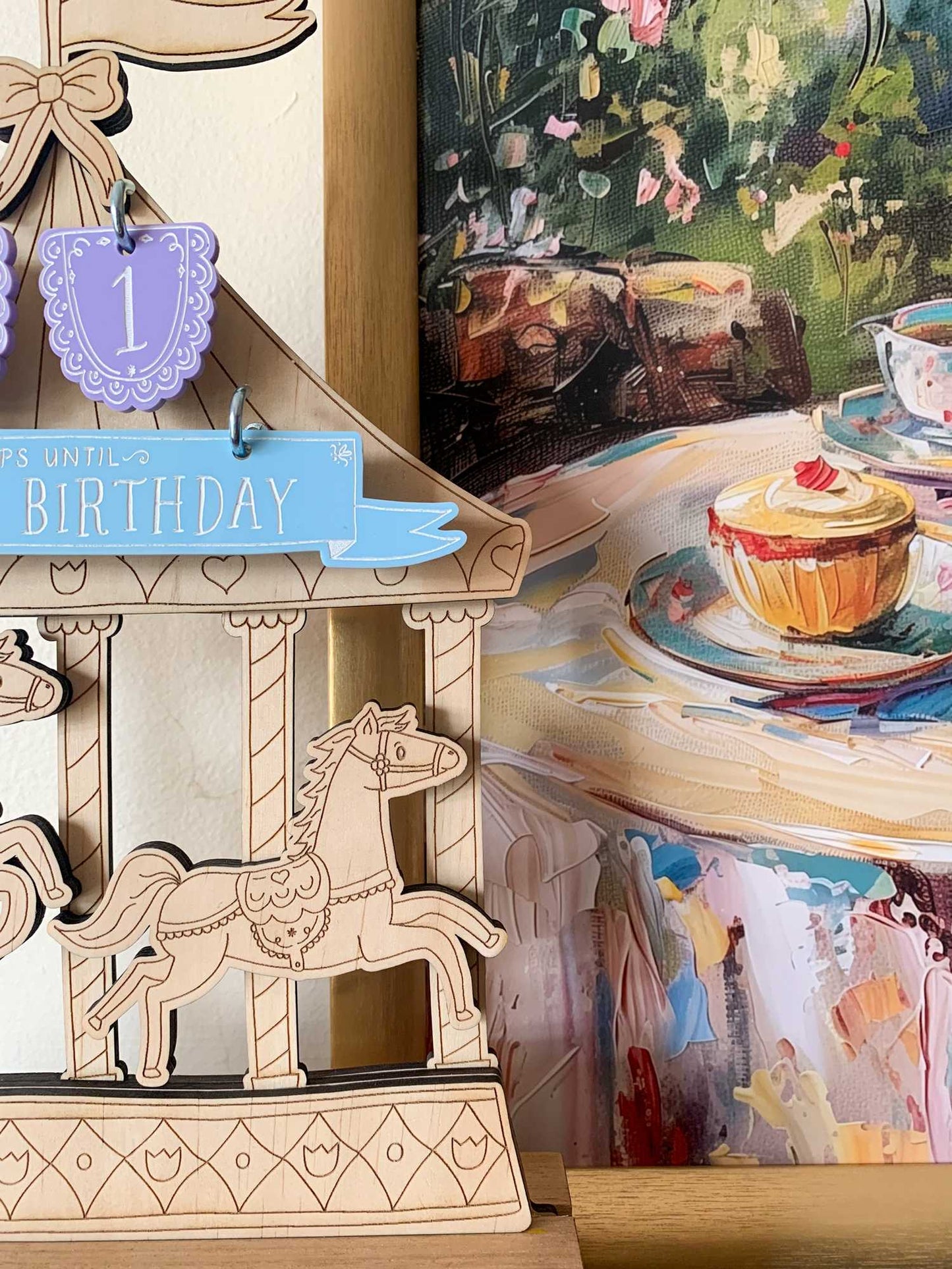Enchanting Carousel Birthday Countdown